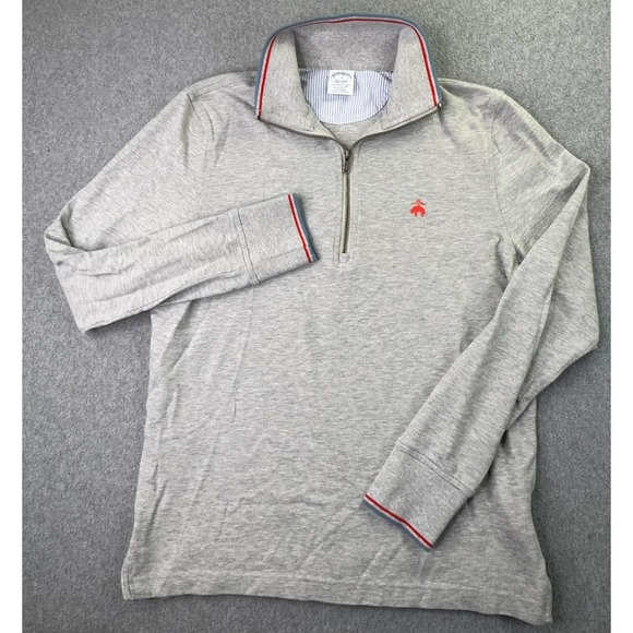 Brooks Brothers 1/4 Zip Performance Pullover‎ Men's Small Preppy Logo Pullover - Picture 2 of 7